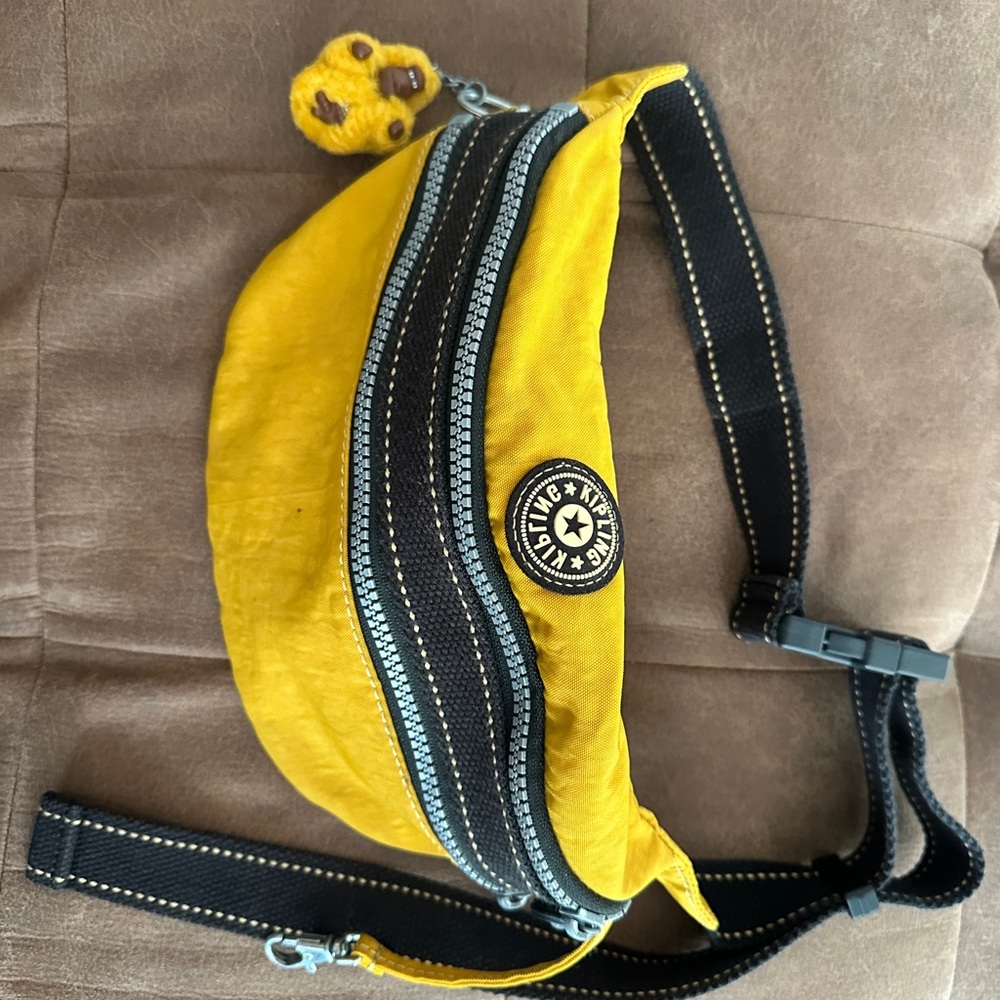Kipling Yellow and Black Crossbody Bag
